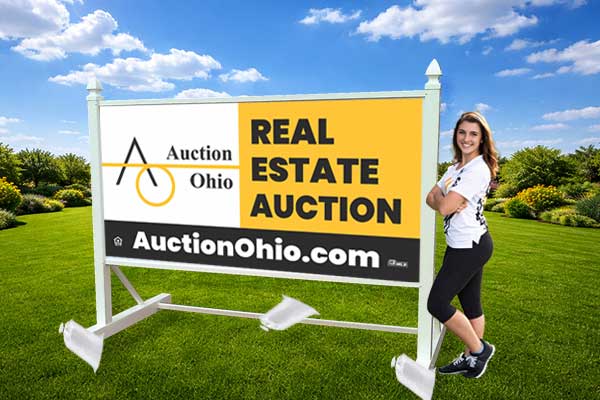 Custom Real Estate Sign installed outdoors