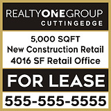 Realty One Group 4x4 commercial sign template